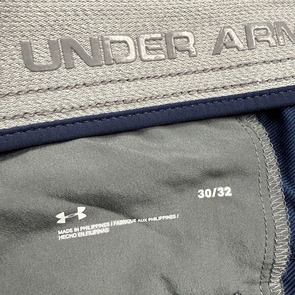 Under Armour Men’s Chino Golf Pants 30x32 Navy Straight Fit Stretch Performance - Picture 6 of 10